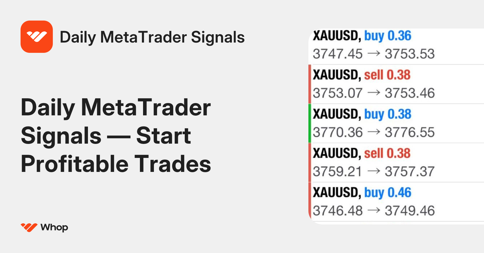 Daily MetaTrader Signals | Whop