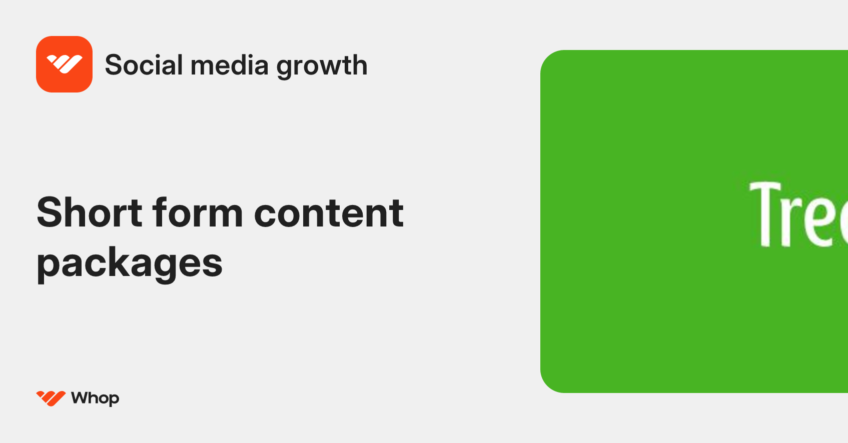 Social media growth | Whop