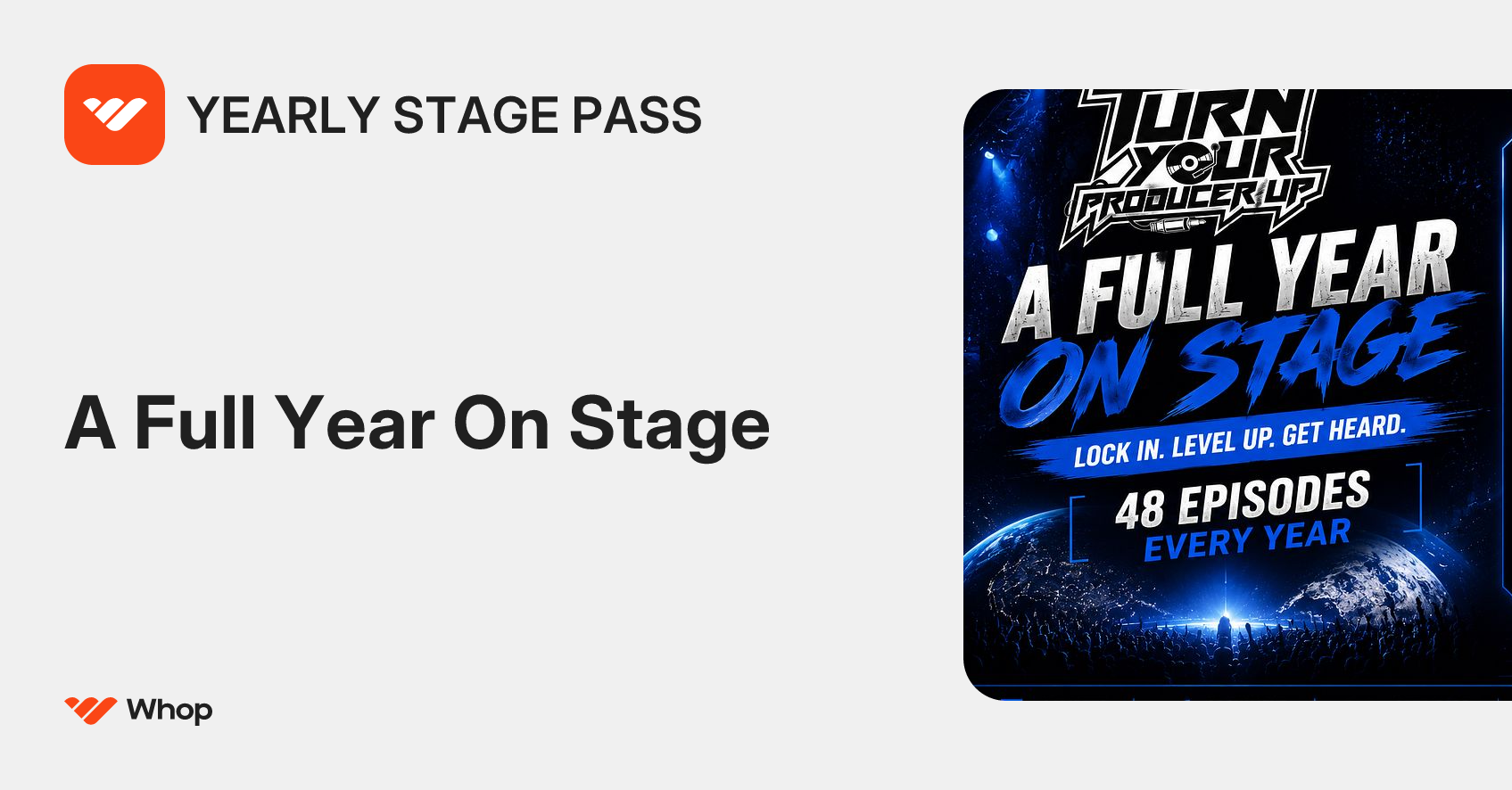 YEARLY STAGE PASS | Whop