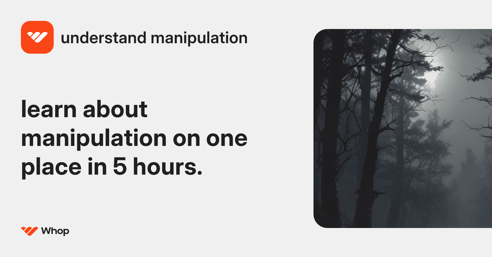 understand manipulation | Whop