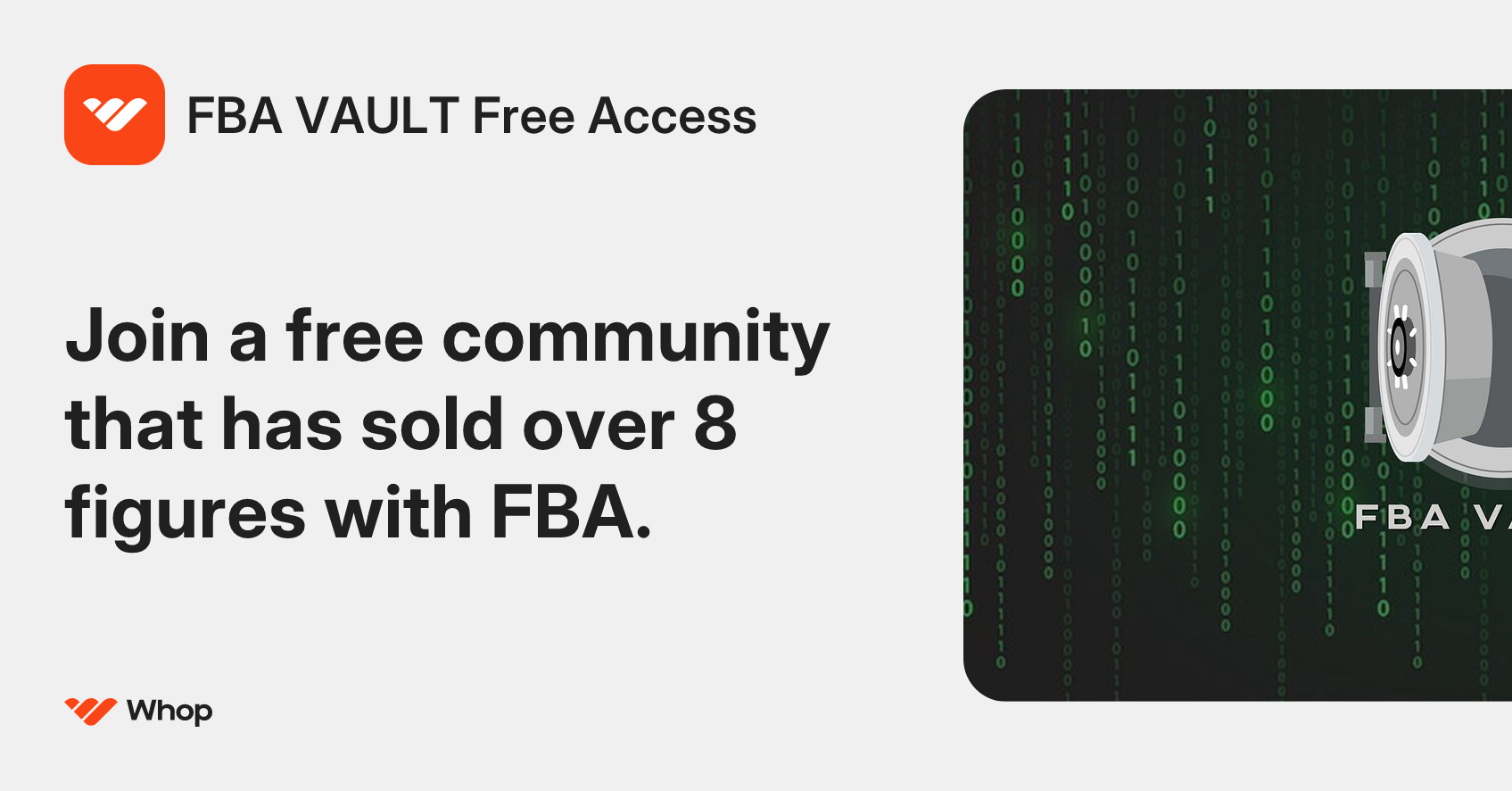 FBA VAULT Free Access | Whop