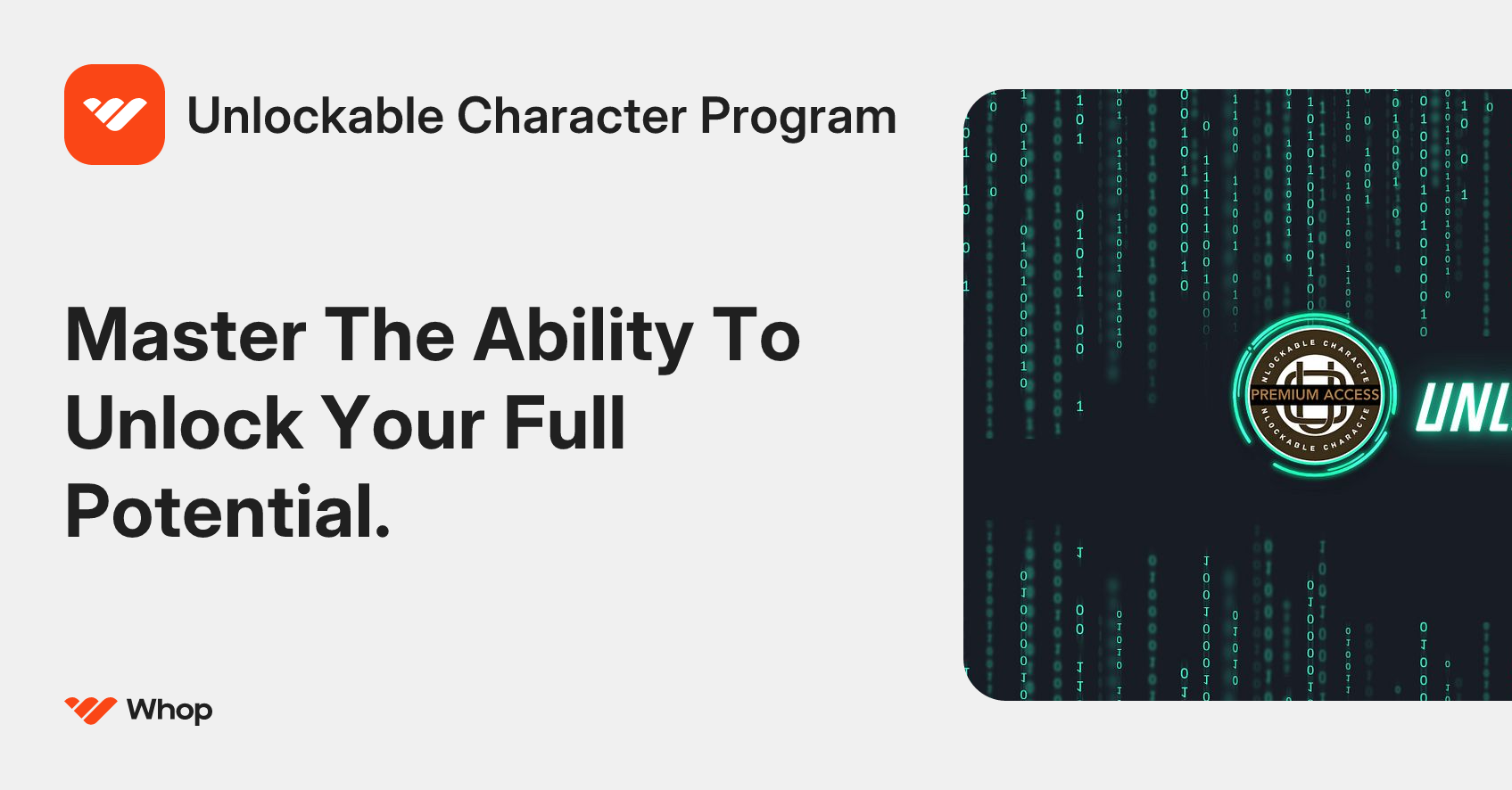 Unlockable Character Program | Whop