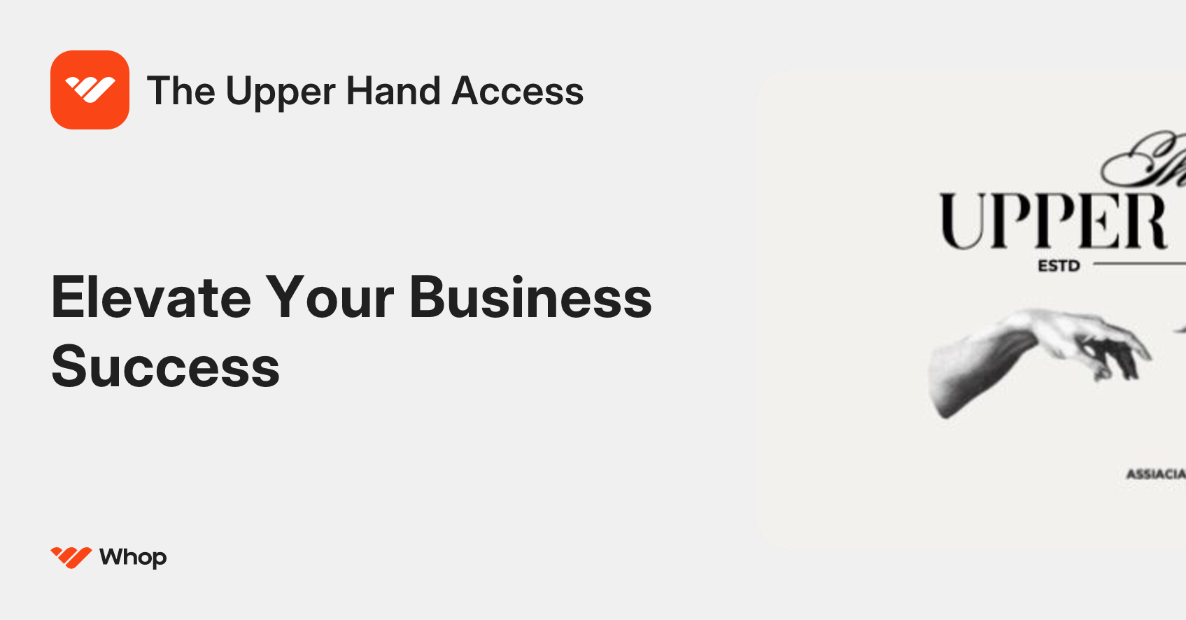 The Upper Hand Access | Whop