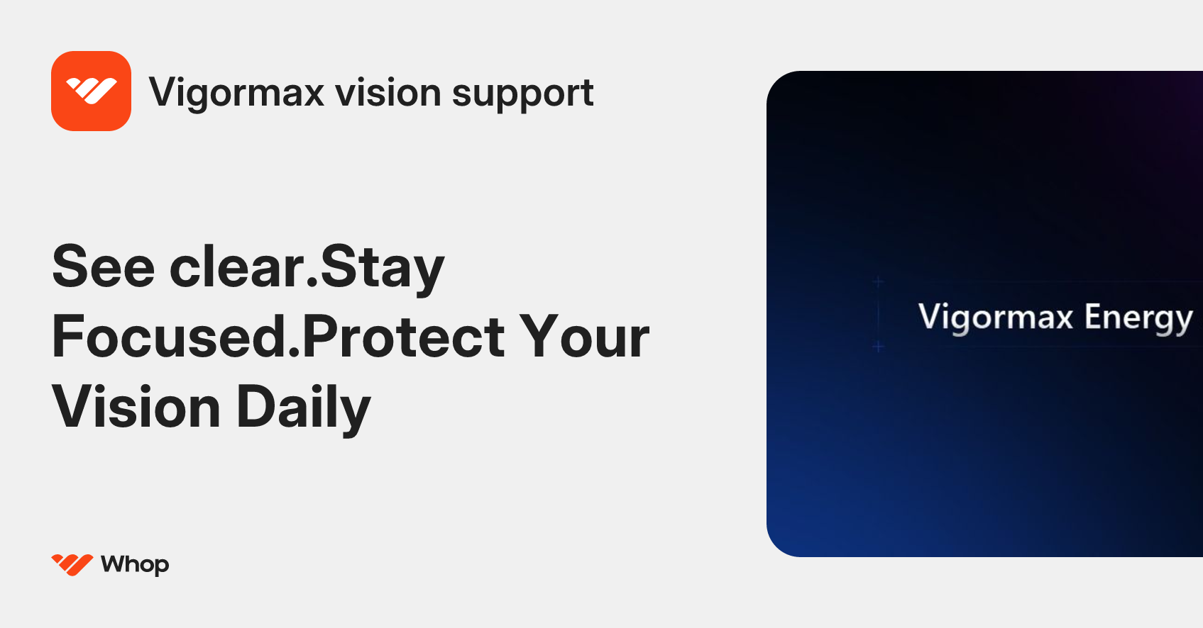 Vigormax vision support | Whop