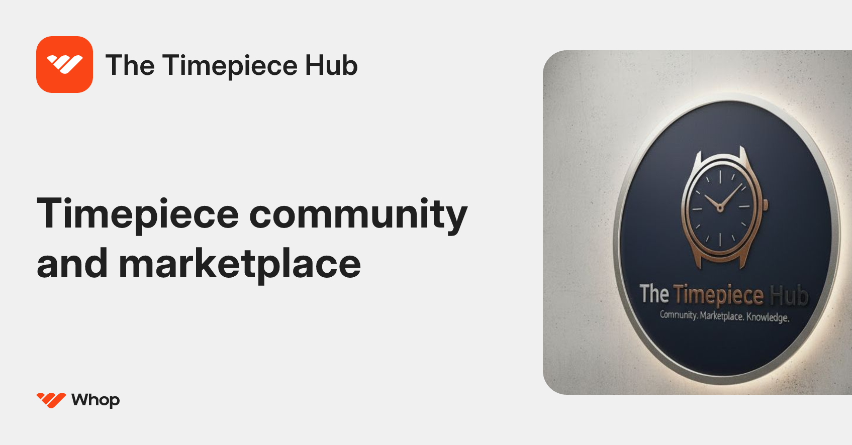 The Timepiece Hub | Whop
