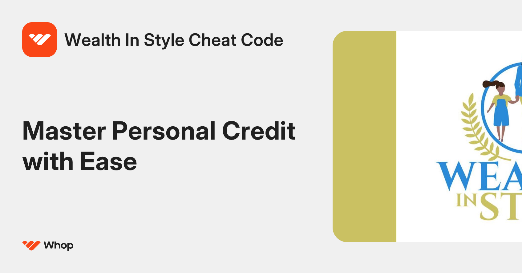 Wealth In Style Cheat Code | Whop