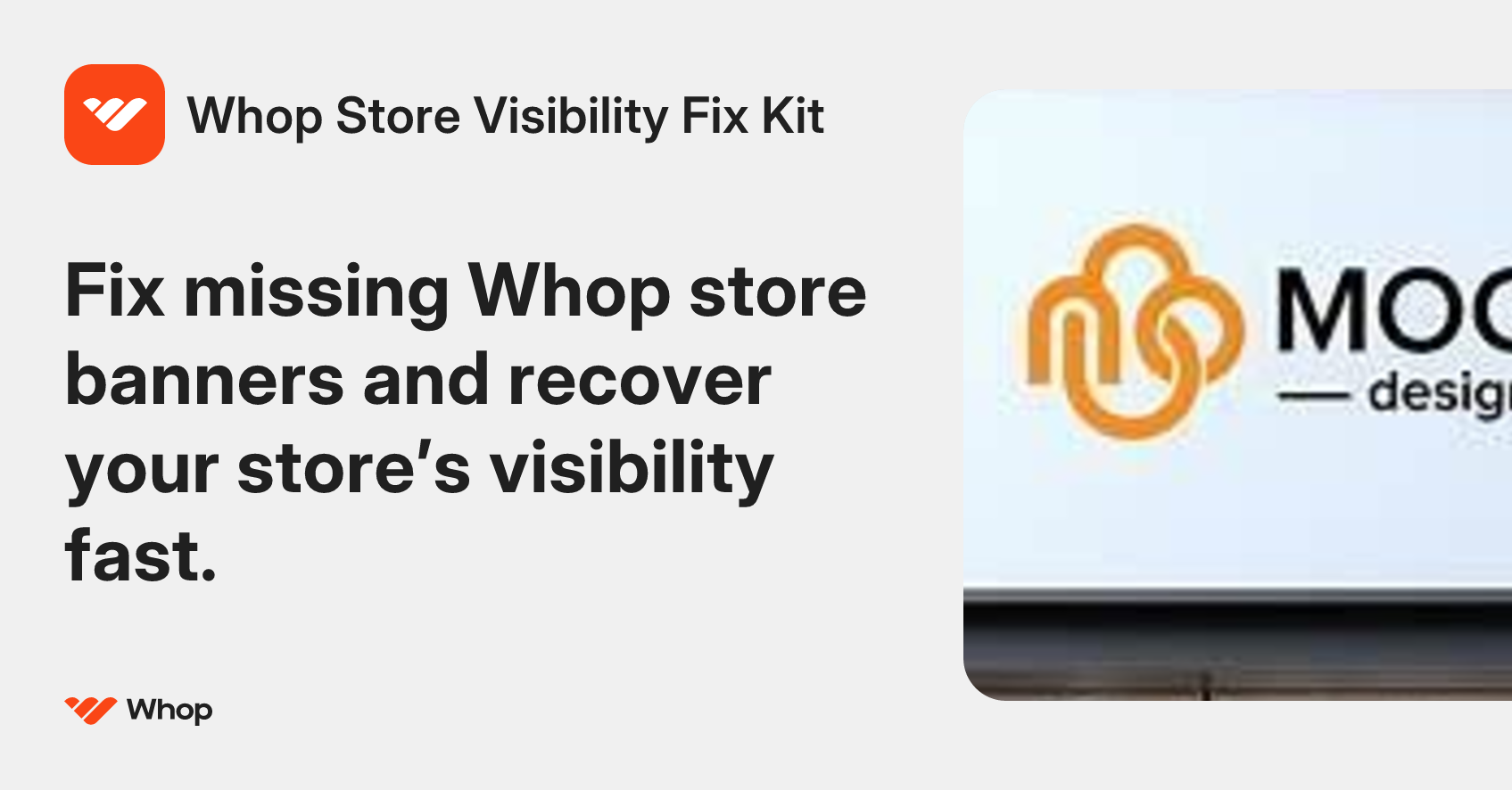 Whop Store Visibility Fix Kit | Whop