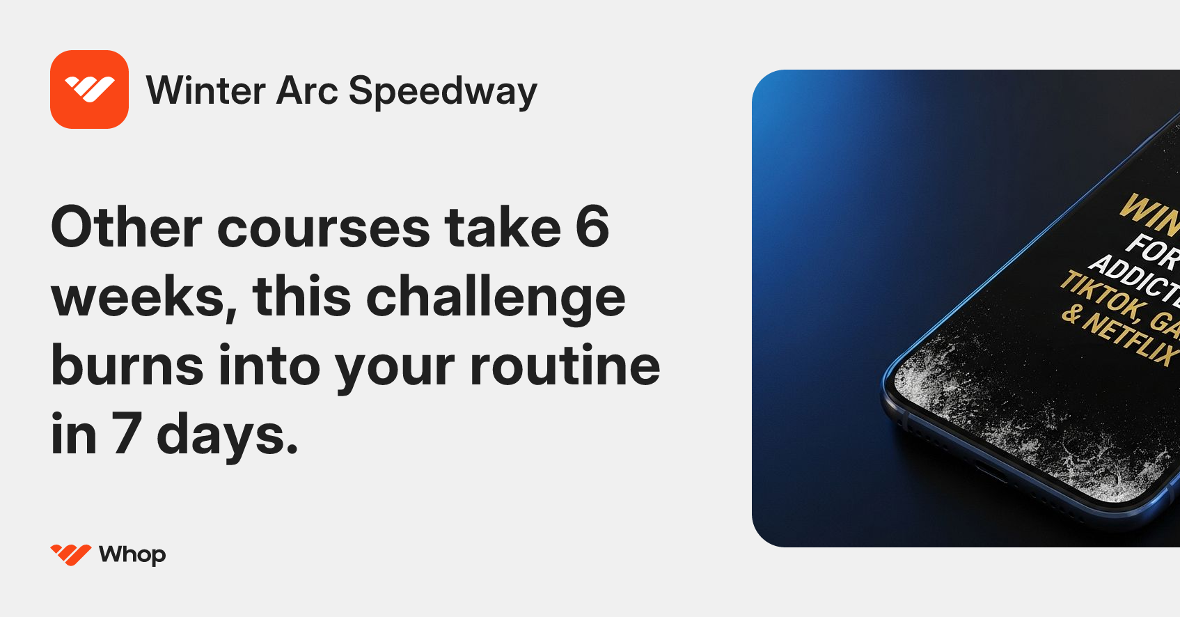 Winter Arc Speedway | Whop