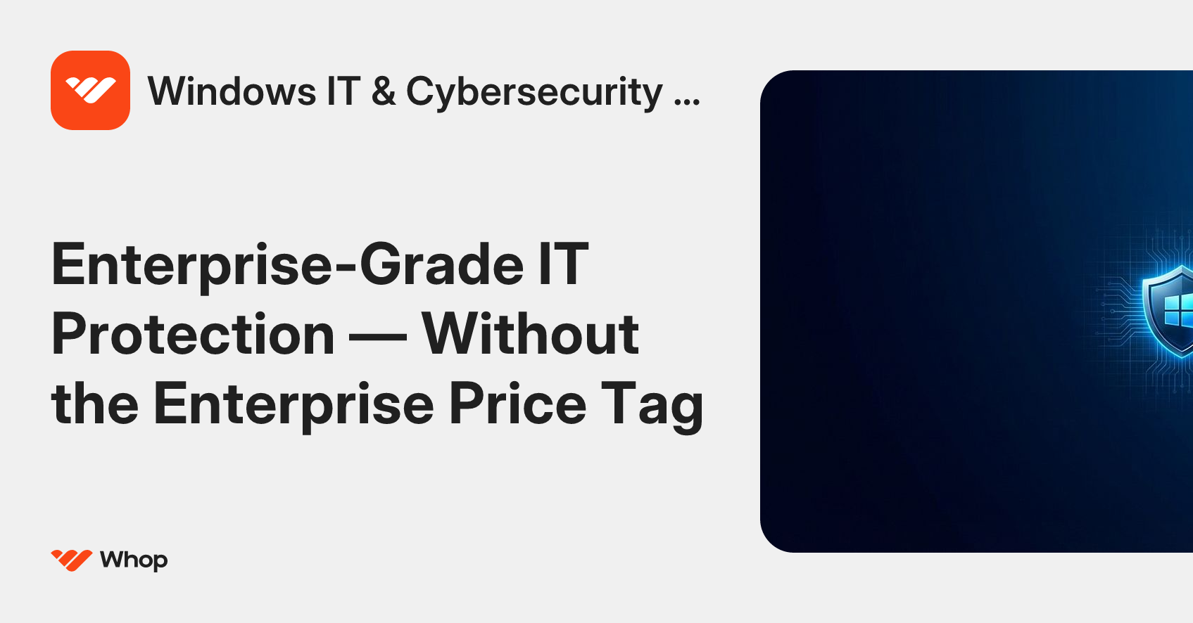 Windows IT & Cybersecurity Support | Whop
