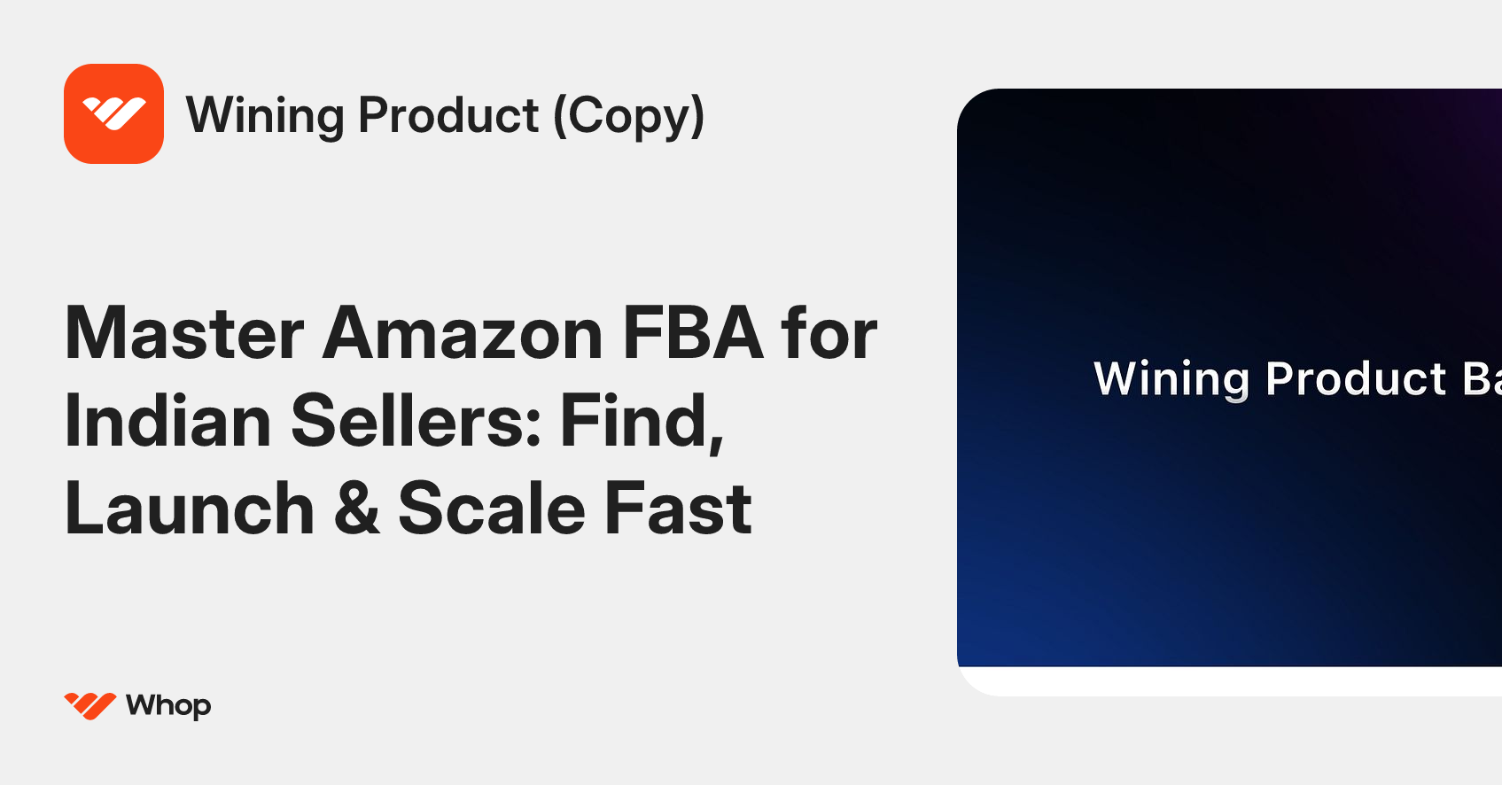 Wining Product (Copy) | Whop
