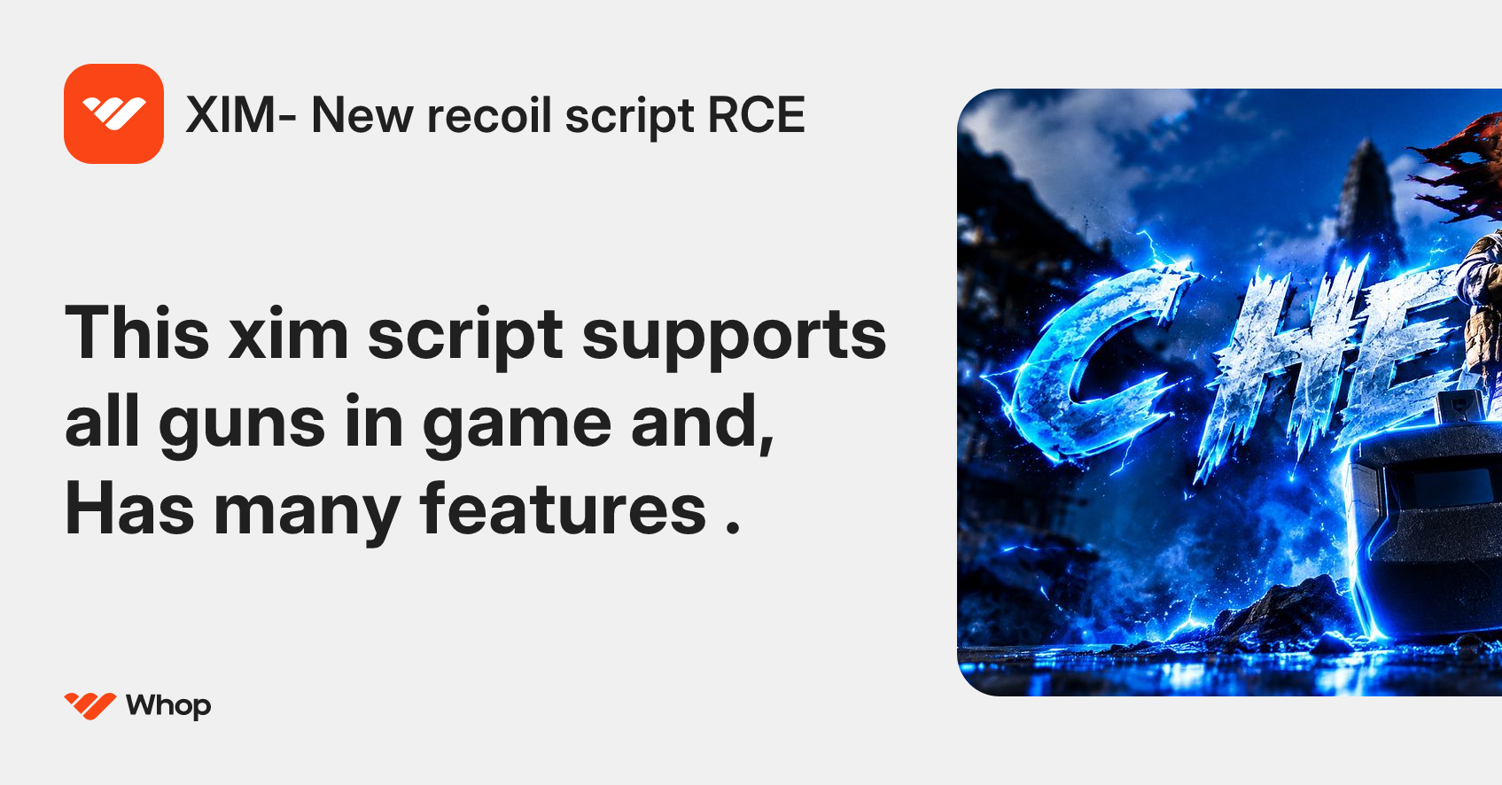 XIM- New recoil script RCE | Whop