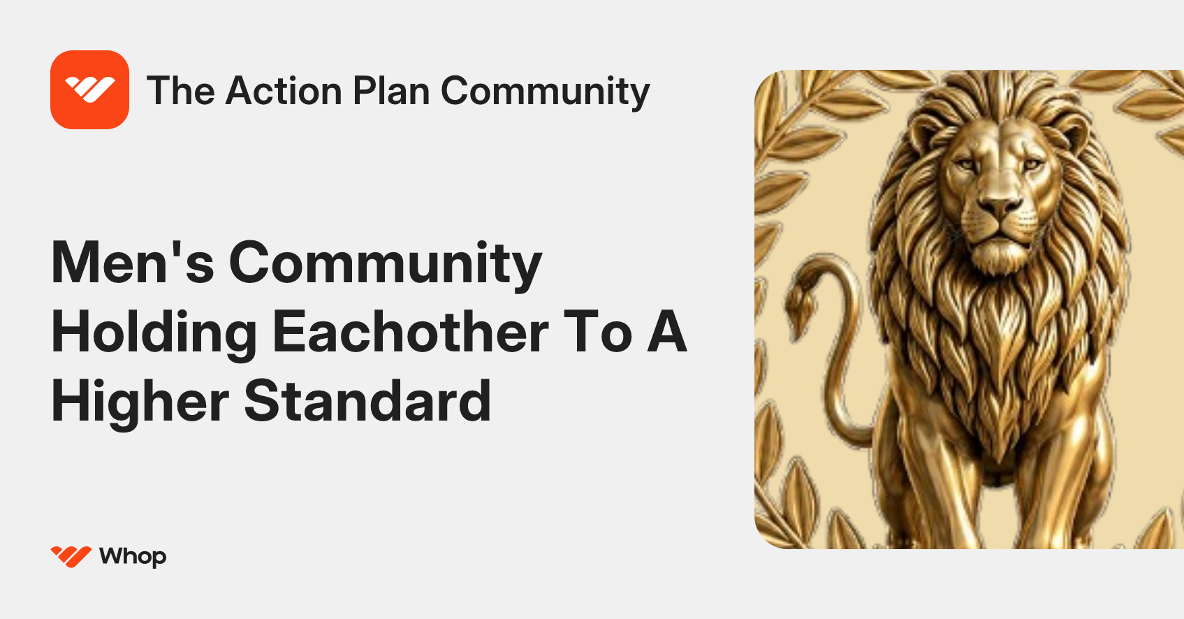 The Action Plan Community | Whop