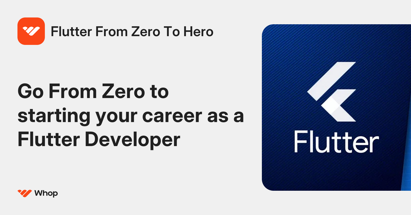 Flutter From Zero To Hero | Whop
