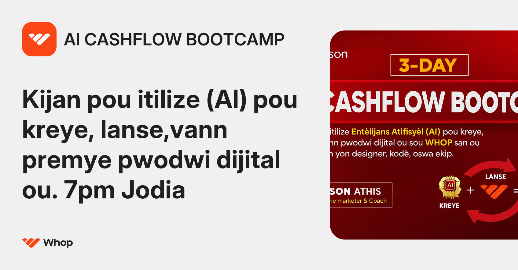 AI CASHFLOW BOOTCAMP | Whop