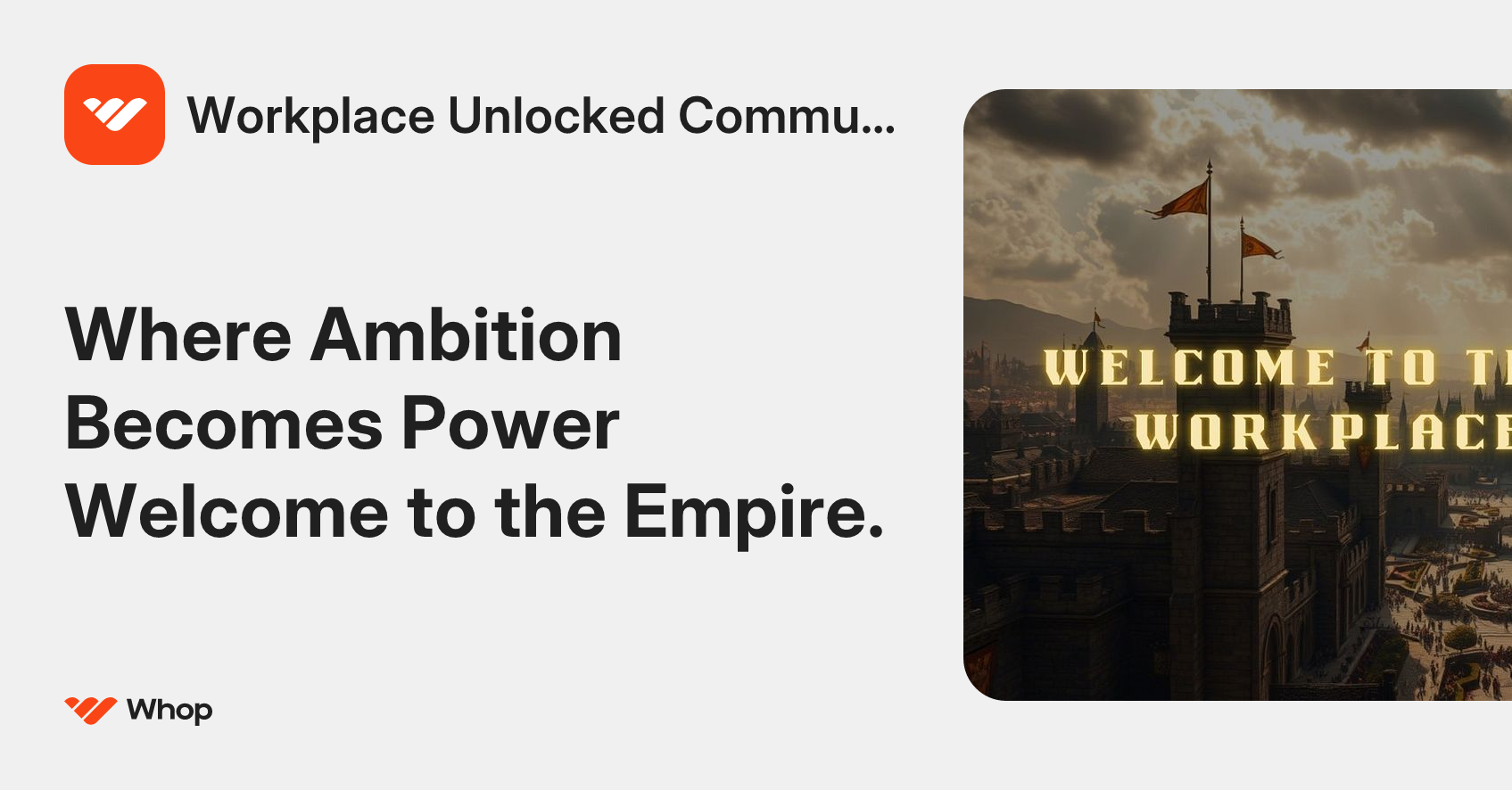 Workplace Unlocked Community | Whop