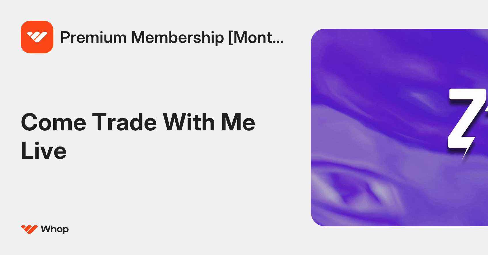 Premium Membership [Monthly] | Whop