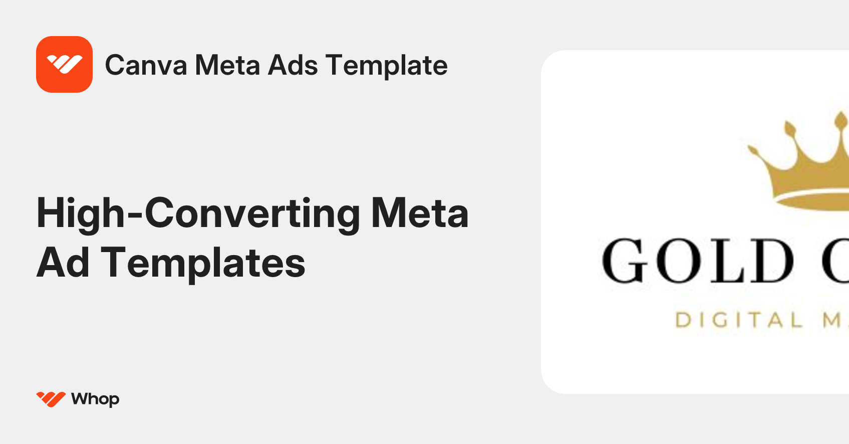Canva Meta Ads Template | Whop